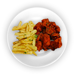 Chicken Tikka Kebab With Chips & Cheese 